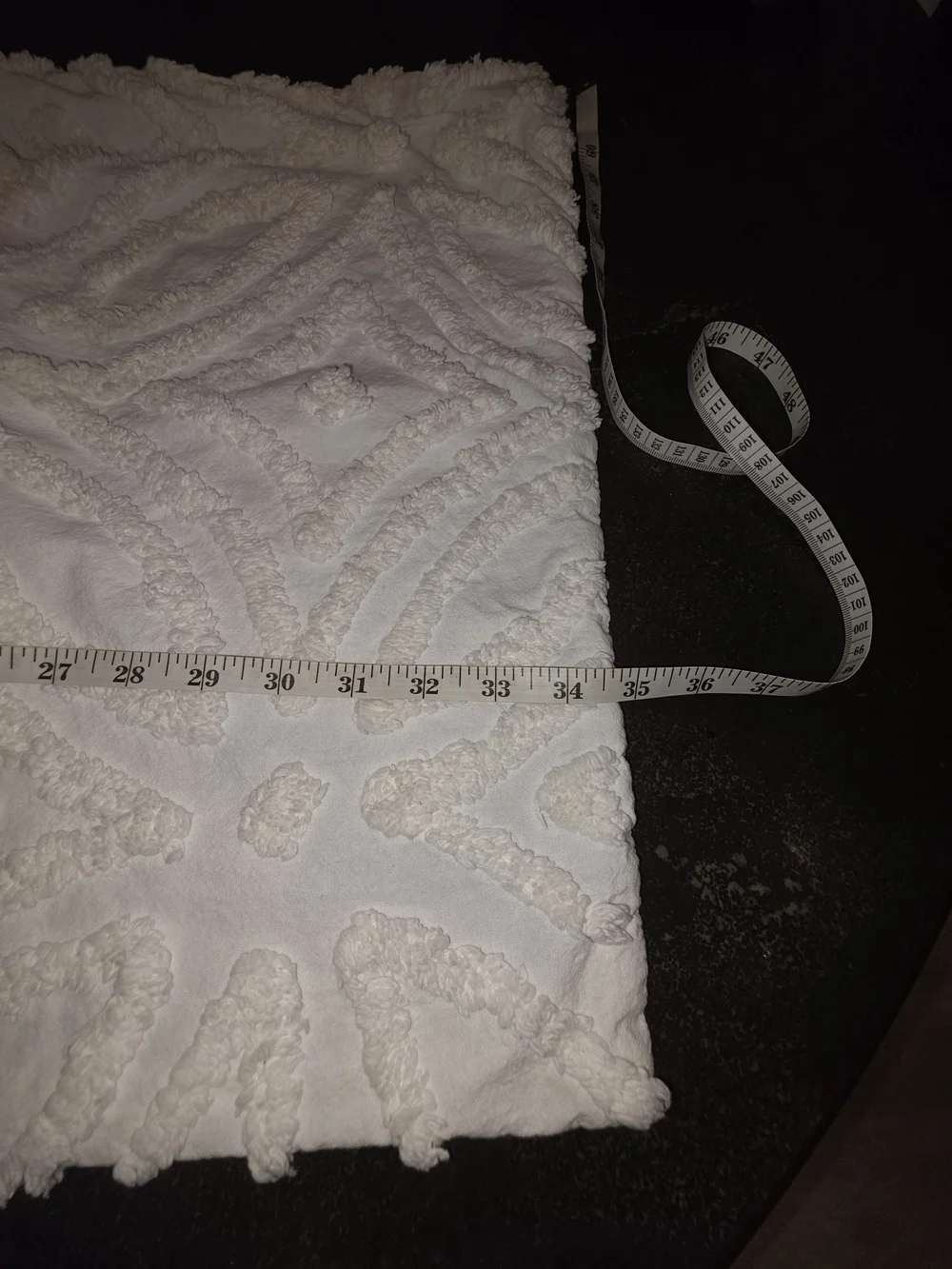 NEW Rachel Zoe SET of King Pillow SHAMS White Textured Cotton Top
